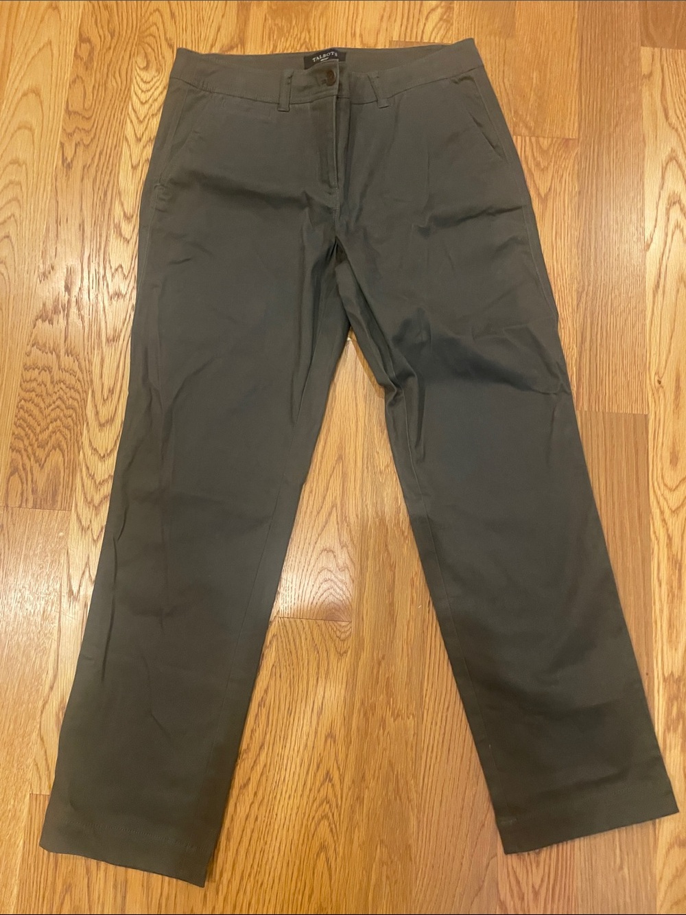 Talbots Ladies Dark Brown Casual 5-pocket Soft straight leg Pants 8P (OL2)